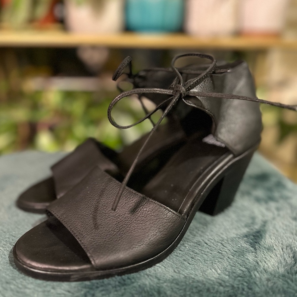Eileen Fisher Heeled Tie Sandals